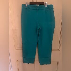 Talbots Turquoise Size 8 Curvy Summer Pants
